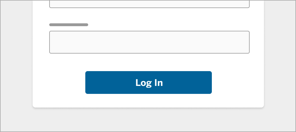 Rivet’s primary button with “log in” text